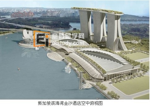 新加坡滨海湾金沙酒店，也是世界最豪华的酒店