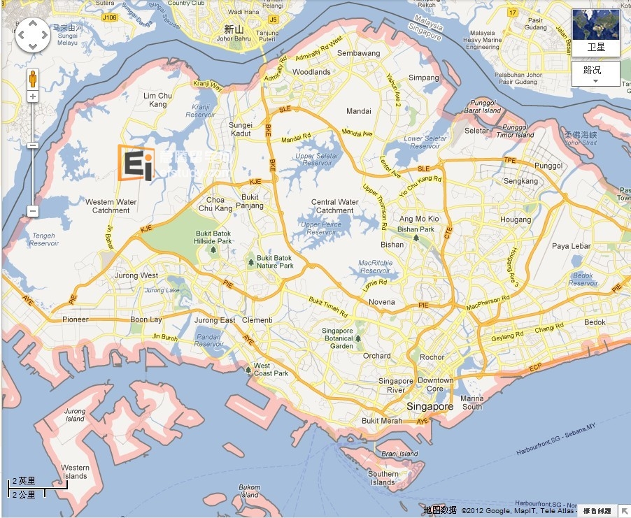 新加坡地图