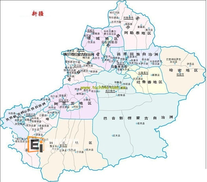 新疆省大学分布图