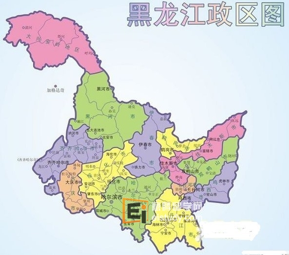 黑龙江省大学分布图