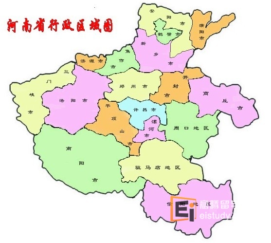 河南省大学分布图