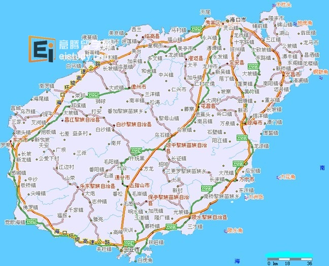 海南省大学分布图