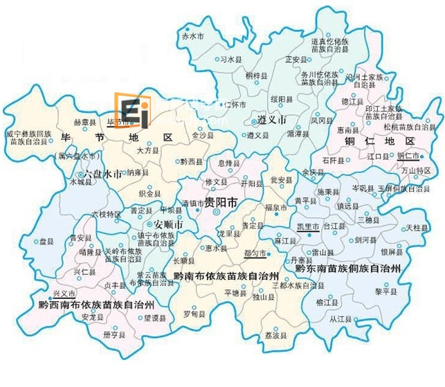 贵州省大学分布图