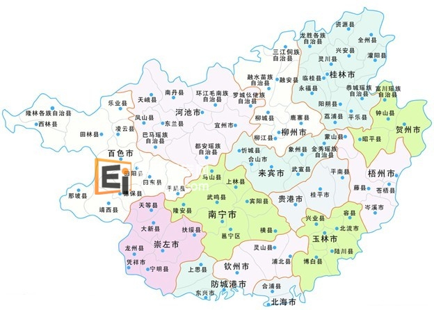 广西省大学分布图